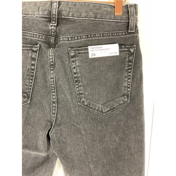 Joe's Women's The Callie High Rise Cropped Boot Black Jeans Size 26 NWT - Picture 7 of 9